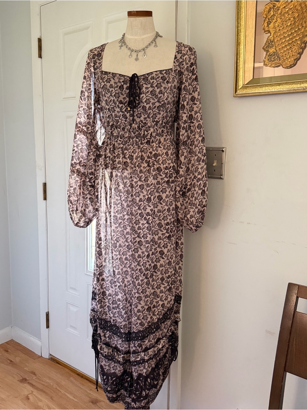 Bohemian Free People Forever Timeless Soulmate floral jumpsuit NWT Medium $168